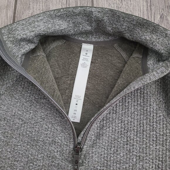 Lululemon Engineered Warmth Half Zip Pullover Grey Size 4 - Picture 7 of 11